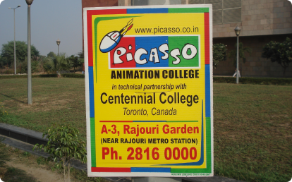  process of installing No-Parking Boards